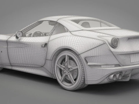Generic Sport Car 03 3D Model
