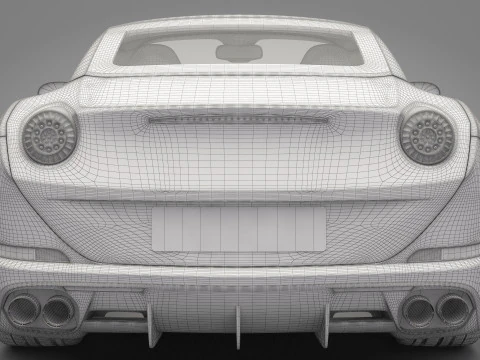 Generic Sport Car 03 3D Model