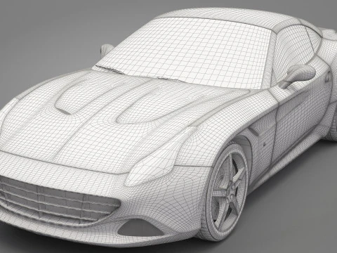 Generic Sport Car 03 3D Model