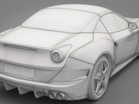 Generic Sport Car 03 3D Модель
