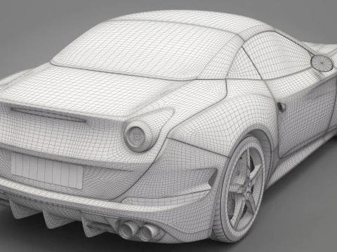Generic Sport Car 03 3D Model