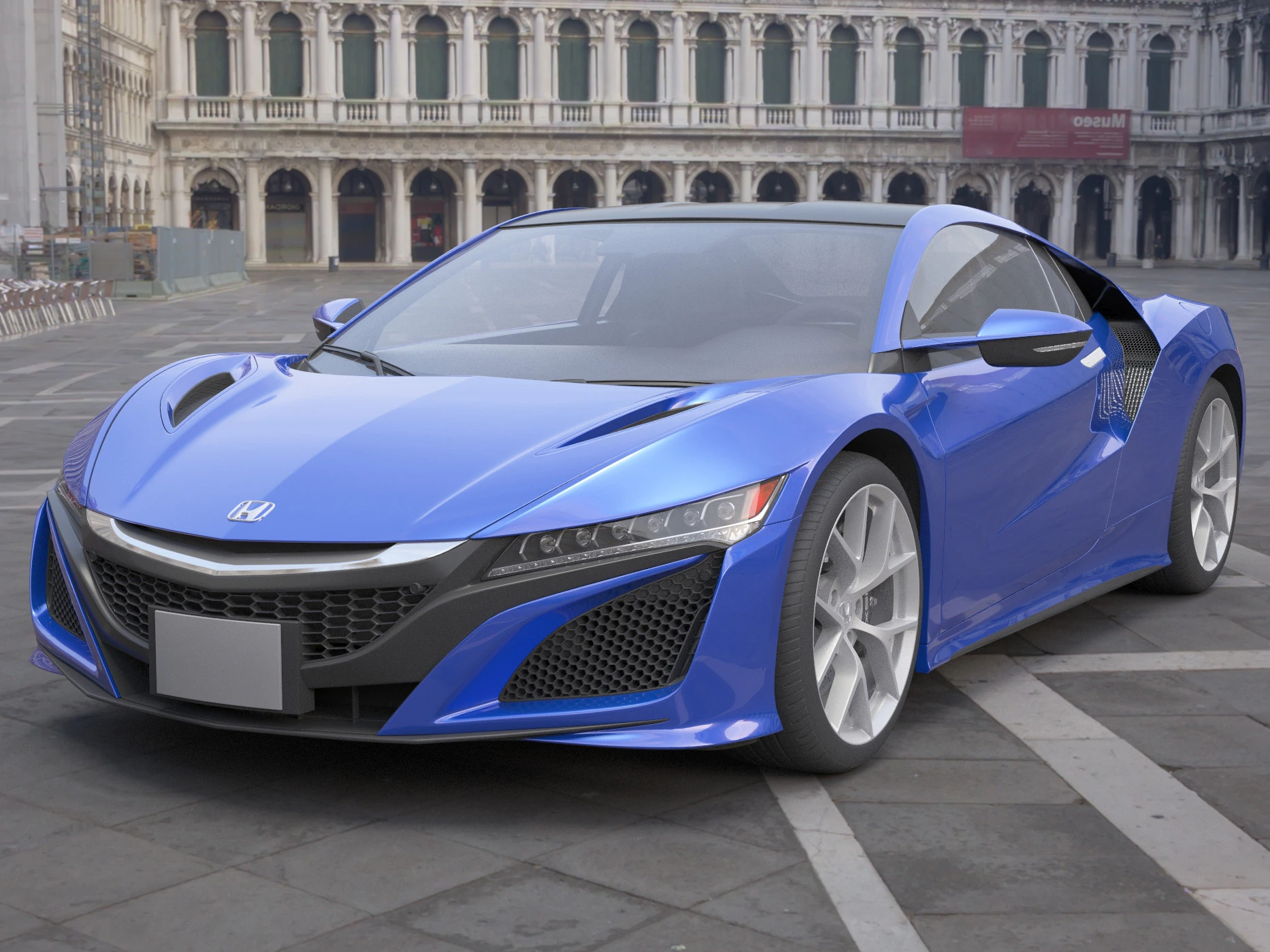 Honda NSX 3D Model .c4d .max .obj .3ds .fbx .stl .blend 