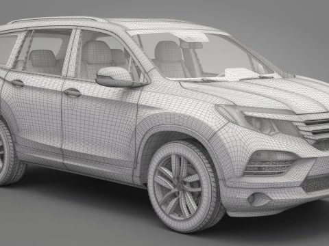 Generic Honda Crossover 3D Model
