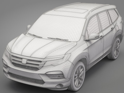 Generic Honda Crossover 3D 模型