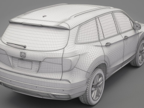 Generic Honda Crossover 3D 模型