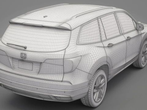 Generic Honda Crossover 3D Model