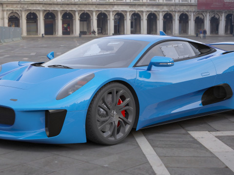 Jaguar C-X75 3D 模型