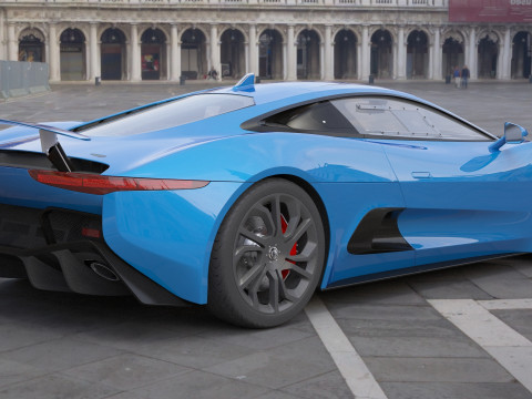 Jaguar C-X75 3D 模型