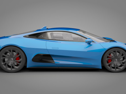 Jaguar C-X75 3D 模型