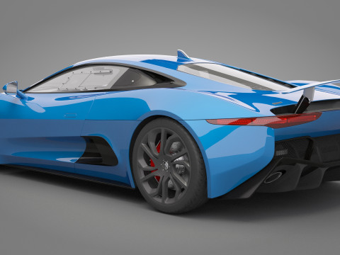 Jaguar C-X75 3D 模型