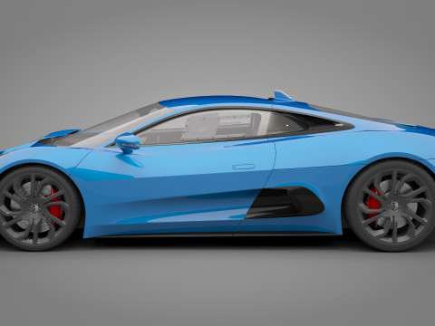 Jaguar C-X75 3D 模型