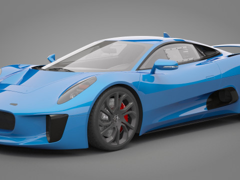 Jaguar C-X75 3D 模型