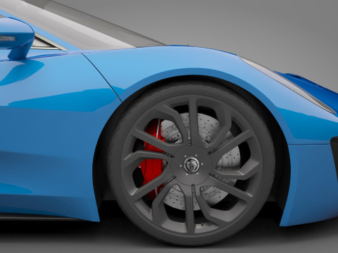 Jaguar C-X75 3D 模型