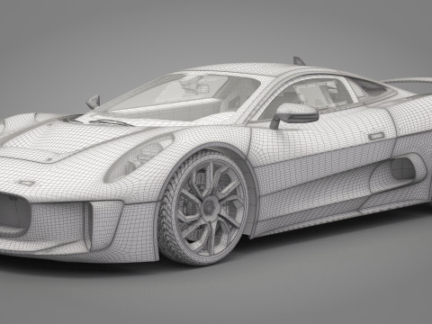 Jaguar C-X75 3D 模型