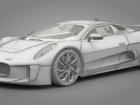 Jaguar C-X75 3D Model