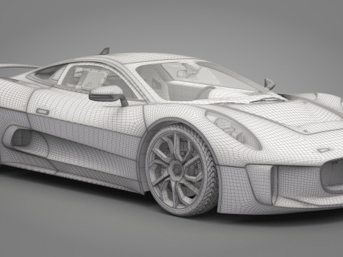 Jaguar C-X75 3D 模型
