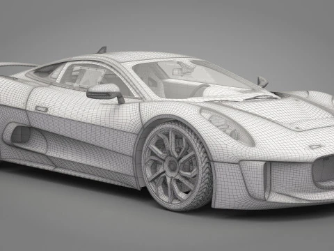 Jaguar C-X75 3D Model
