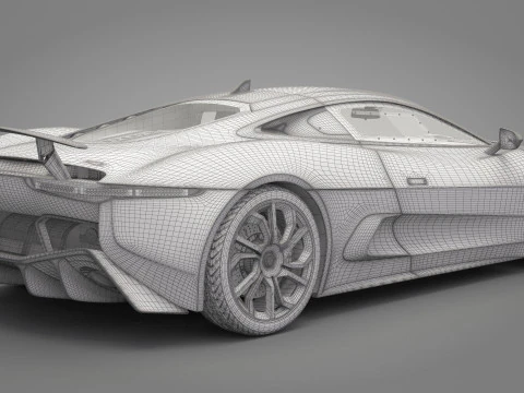Jaguar C-X75 3D Model