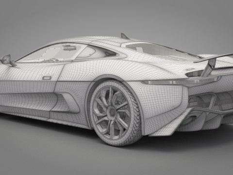 Jaguar C-X75 3D 模型