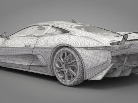Jaguar C-X75 3D Model