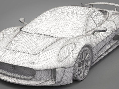 Jaguar C-X75 3D 模型