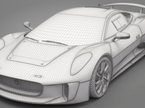 Jaguar C-X75 3D Model