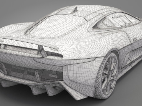 Jaguar C-X75 3D 模型