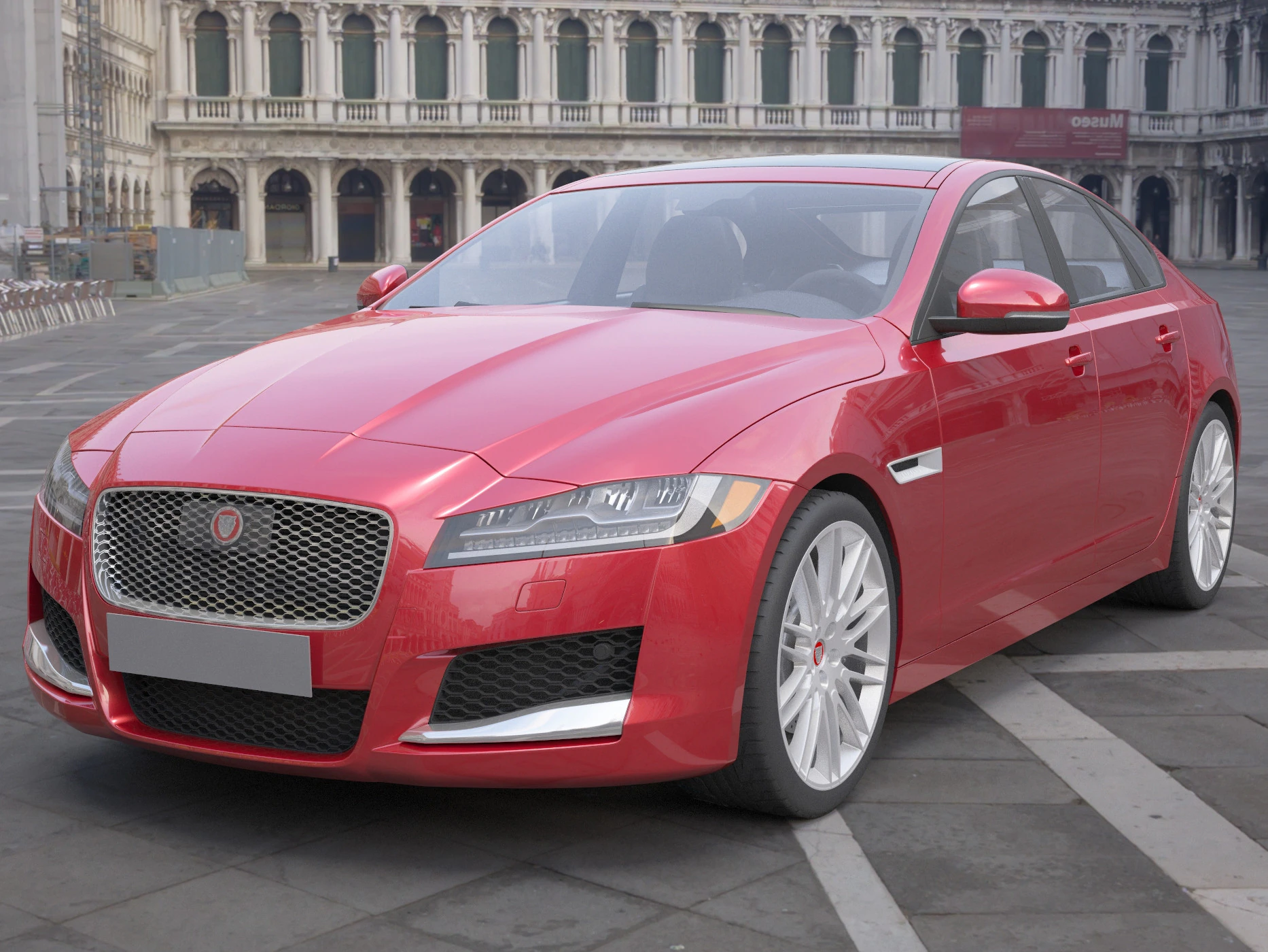 Jaguar XF 3D Model .c4d .max .obj .3ds .fbx .stl .blend 