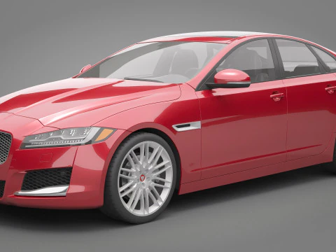 Jaguar XF 3D Model