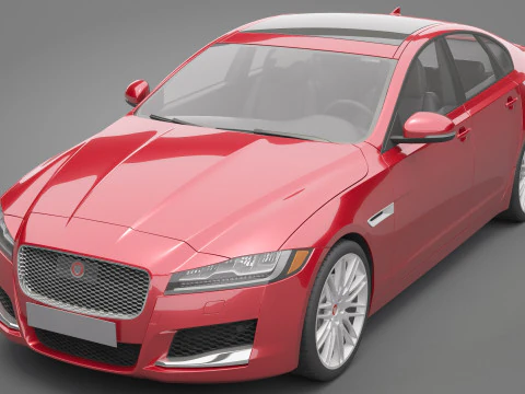 Jaguar XF 3D Model