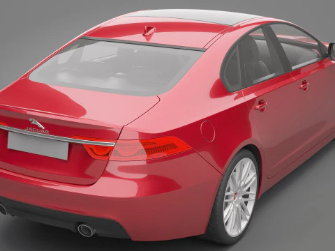 Jaguar XF 3D Model