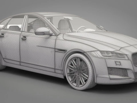 Jaguar XF 3D Model