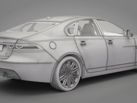 Jaguar XF 3D Model