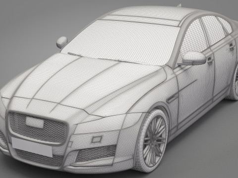Jaguar XF Modelo 3D
