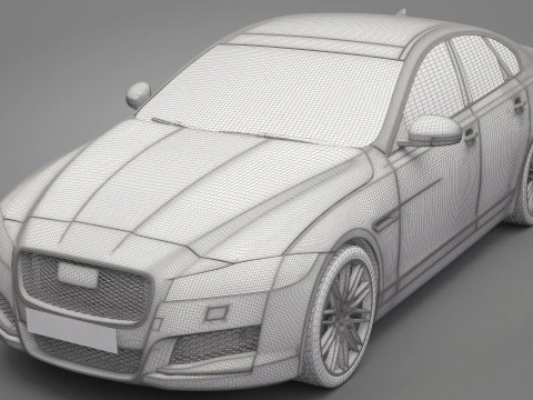 Jaguar XF 3D Model