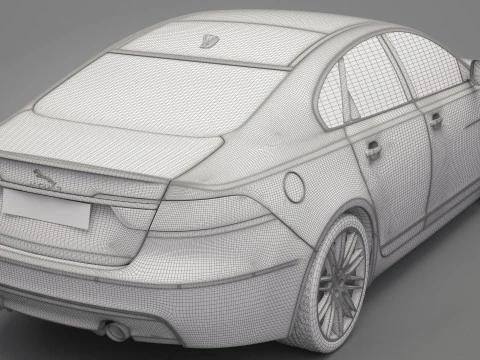 Jaguar XF 3D Model