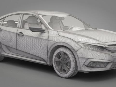 Honda Civic Sedan Modèle 3D