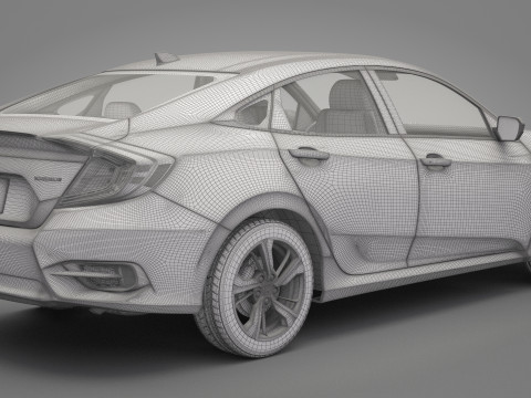 Honda Civic Sedan Modèle 3D
