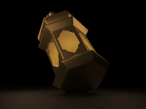 Toon Fanoos lantern 3D Model