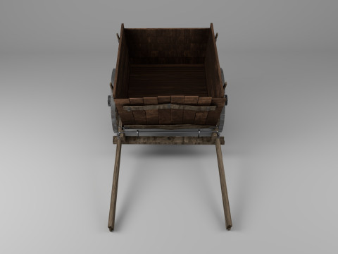 Donkey Cart Martin Model 3D