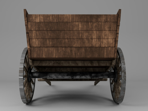 Donkey Cart Martin Model 3D