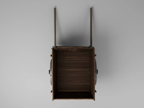 Donkey Cart Martin 3D Model