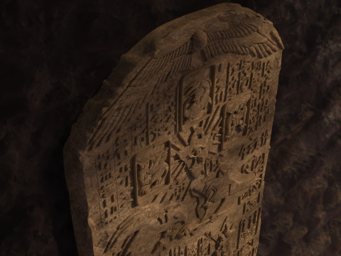 Lost Memory Tablet YUGIOH Model 3D