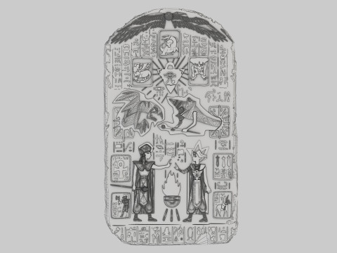 Lost Memory Tablet YUGIOH Model 3D