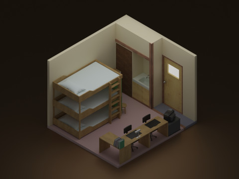 Jaden Yuki bedroom YUGIOH GX Model 3D