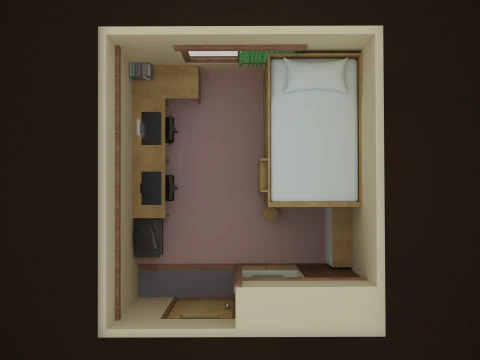 Jaden Yuki bedroom YUGIOH GX 3D Model