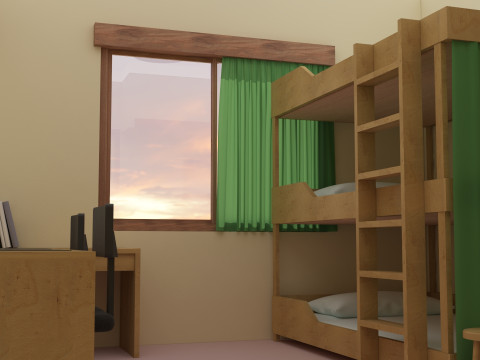 Jaden Yuki bedroom YUGIOH GX Modelo 3D