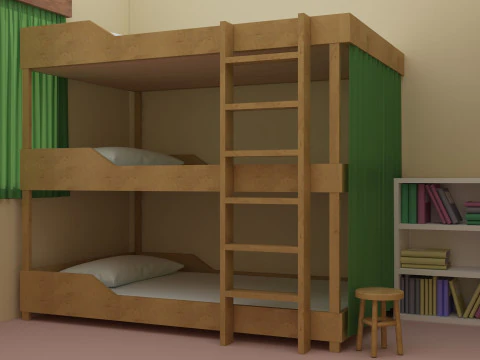 Jaden Yuki bedroom YUGIOH GX 3D Model