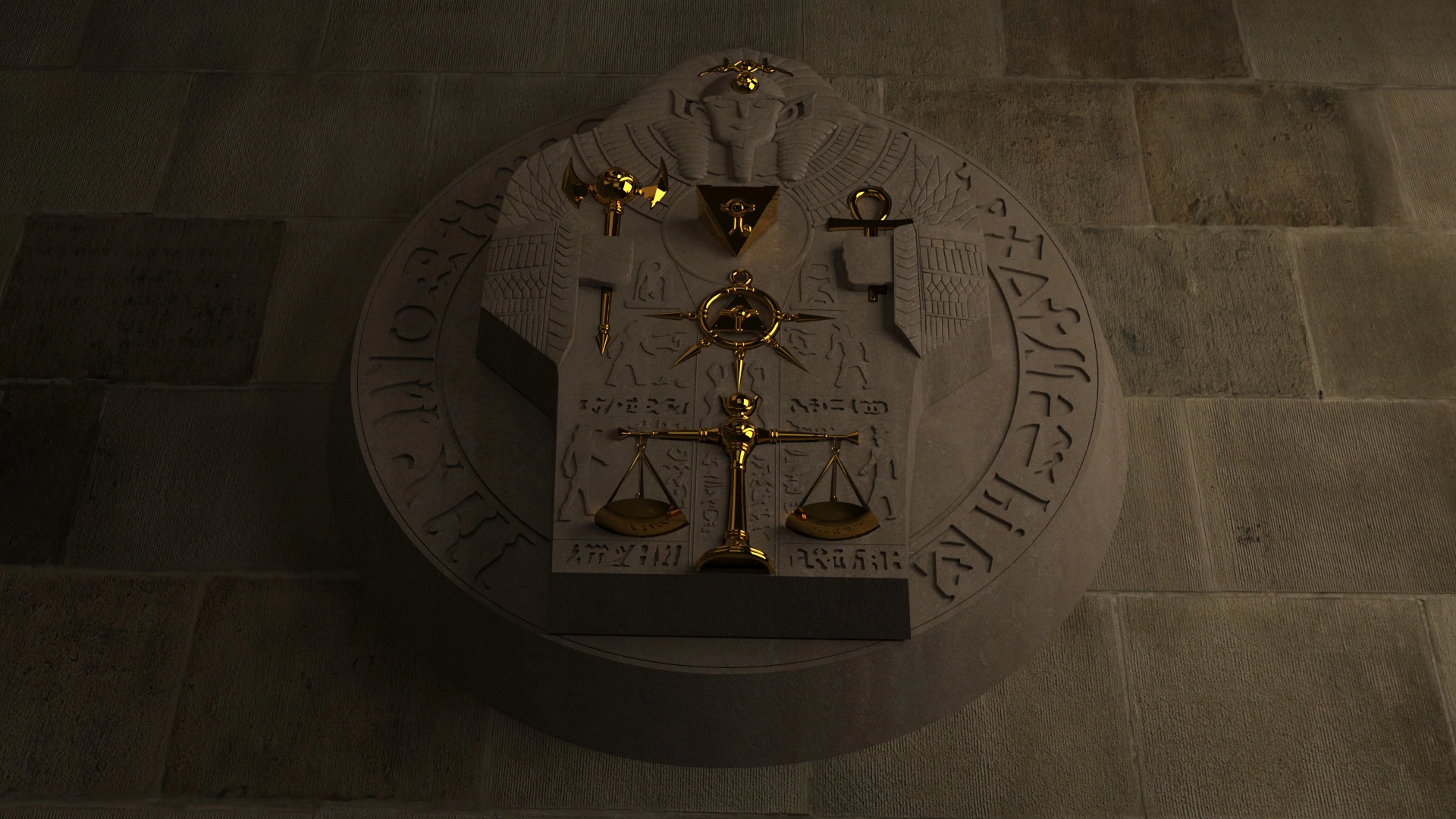 Millennium Stone 3D Model .c4d .max .obj .3ds .fbx .stl .blend 