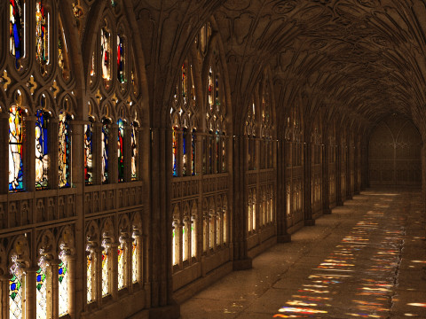Gloucester cathedral cloister Modelo 3D